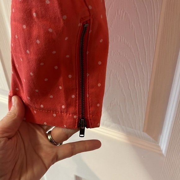 3 For $30”**Lee Shapetastic”Hidden Hold” Coral &White Stretch Ankle Zip Size 8P - Picture 6 of 9